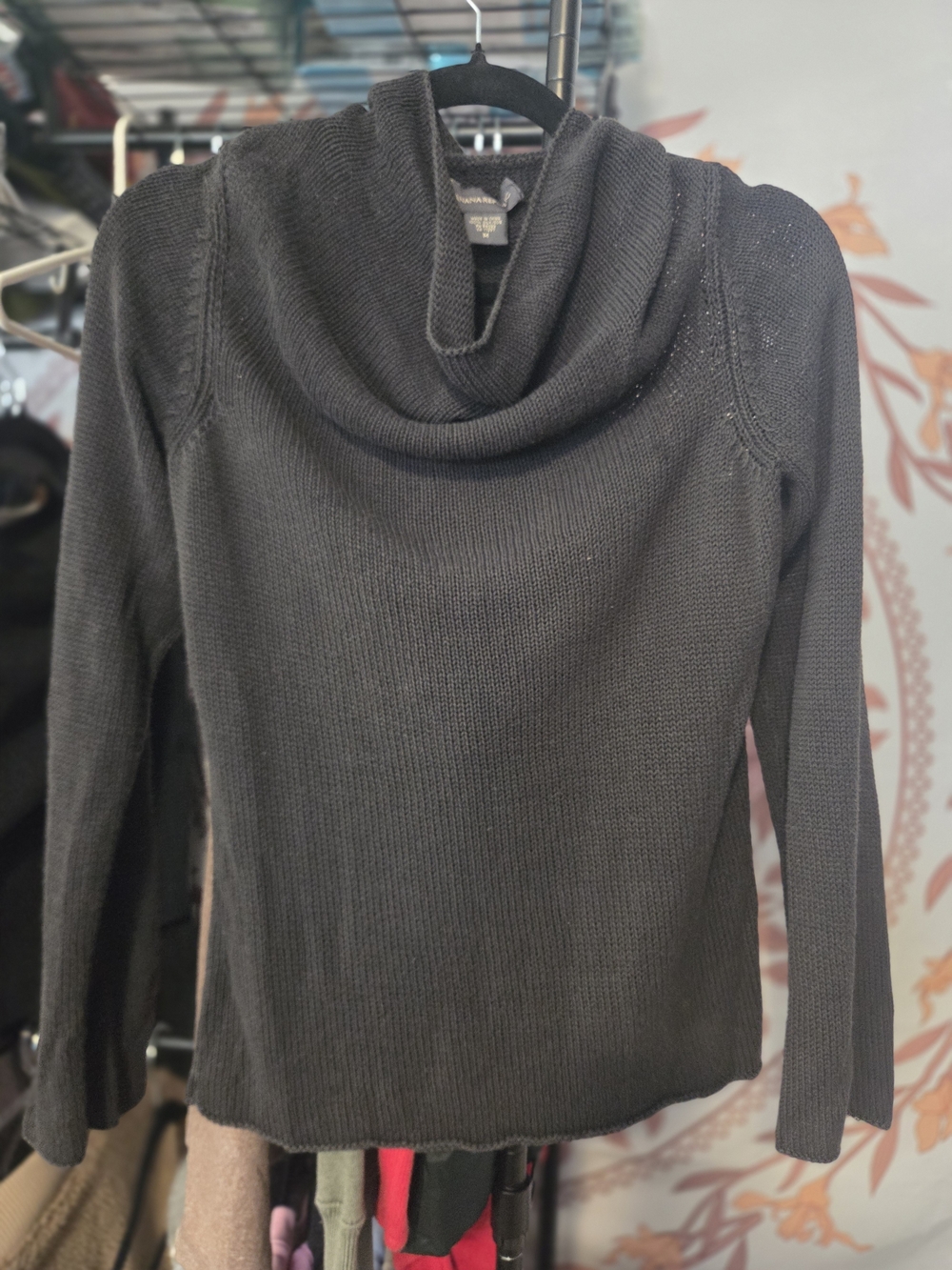 Banana Republic Black Cowl Neck Sweater